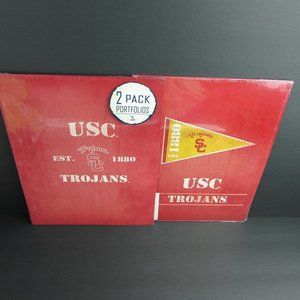 4 USC Trojans Portfolio Folders School Supplies 9.5" x 12" Turner Licensing